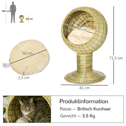 CozyKatz® Nichoir à Chat - Le Confort Ultime Rencontre le Design Élégant !