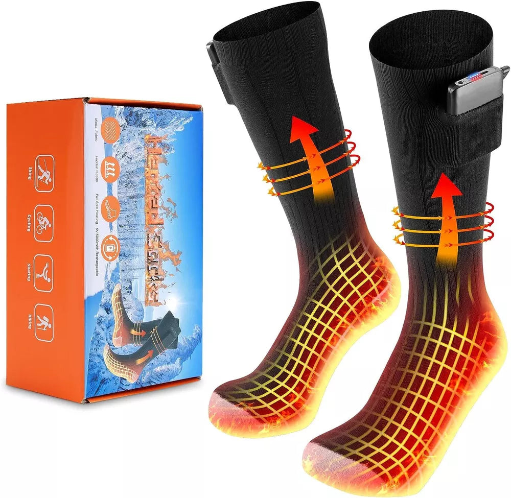 Chaussettes Chauffantes Rechargeables Unisexe Omi® avec Batterie 5000mAh