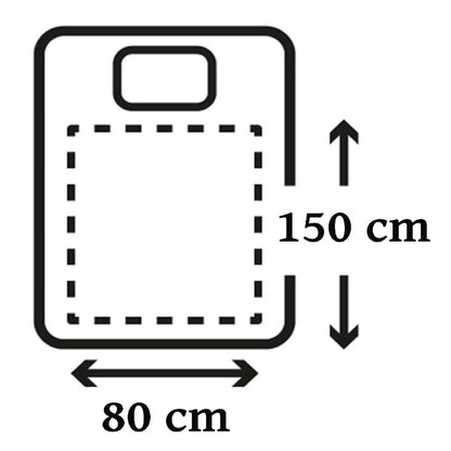 Couverture Chauffante Électrique 150x80 cm avec 5 Niveaux de Température