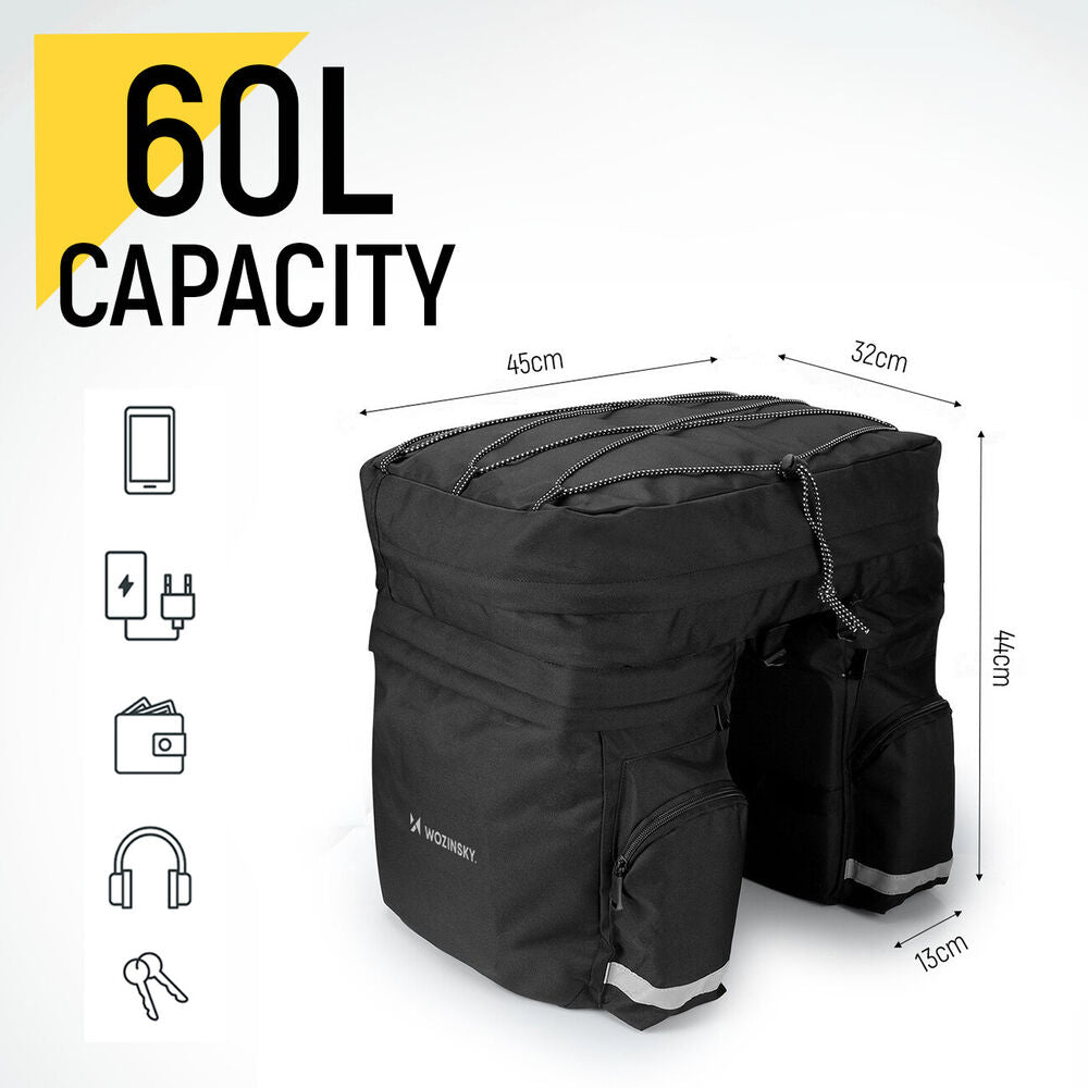 BikeGear™ Sacoche vélo étanche 60L pour aventuriers