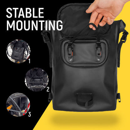 Wozinsky® 3en1 Sac Premium Porte-Bagages Vélo – Compagnon Polyvalent pour Cyclistes