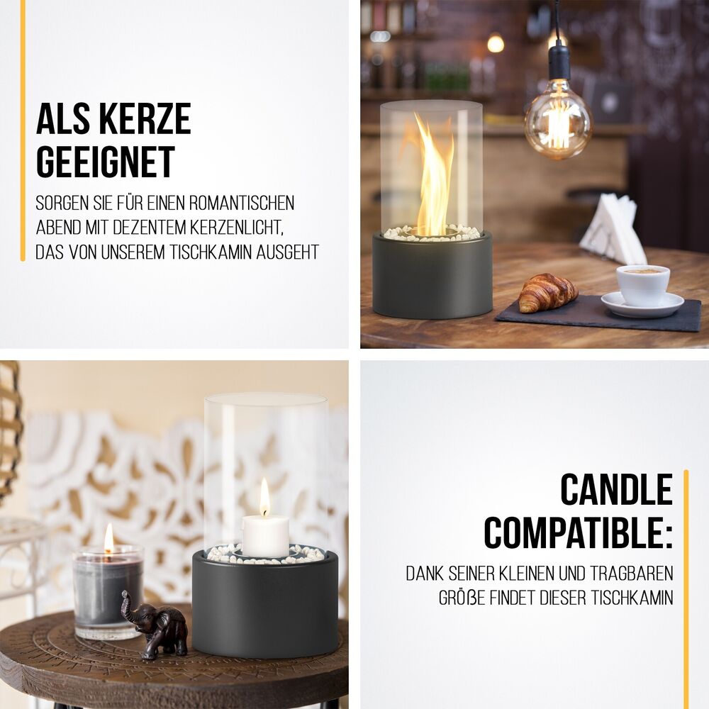 FlameGlo® Cheminée de Table - Élégance et Confort pour l'intérieur et l'extérieur