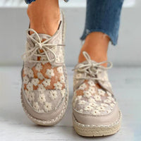 Scarpe Ortopediche con Design Floreale per Donna Rosa