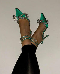 Tacchi donna fiocco glitter
