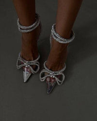 Tacchi donna fiocco glitter
