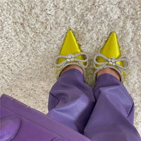 Tacchi donna fiocco glitter