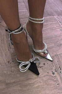 Tacchi donna fiocco glitter