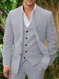 Completo in misto lino da uomo