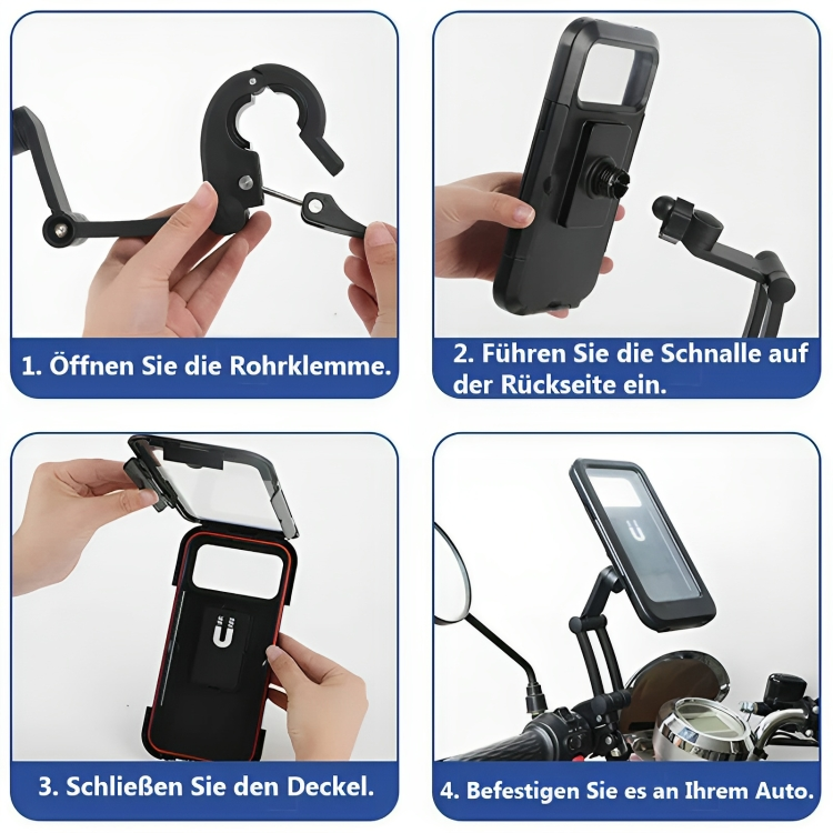 BikeGuardian™ Support Smartphone étanche pour tous les temps – Vélo & Moto