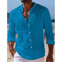 Camicia Casual da Uomo in Lino